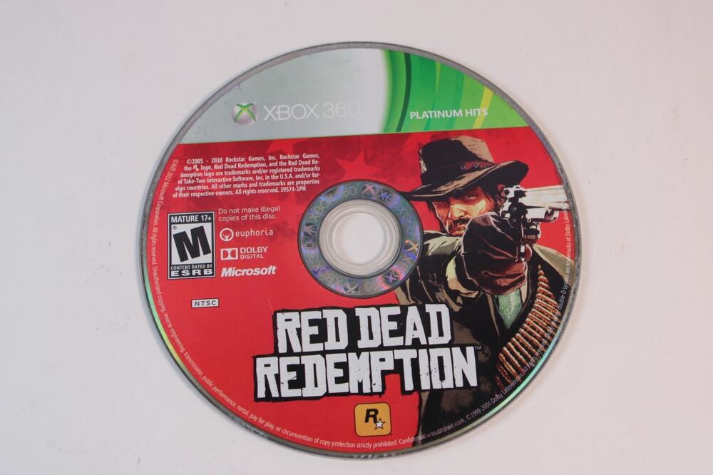 Red Dead Redemption (Microsoft Xbox 360, 2010) Game Disc Only, Tested/Works